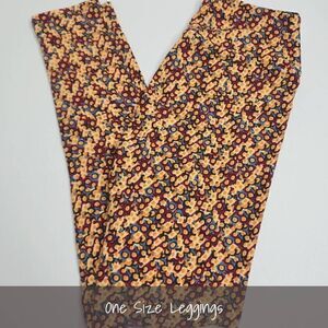 LuLaRoe OS Leggings One Size Multicolored  NEW